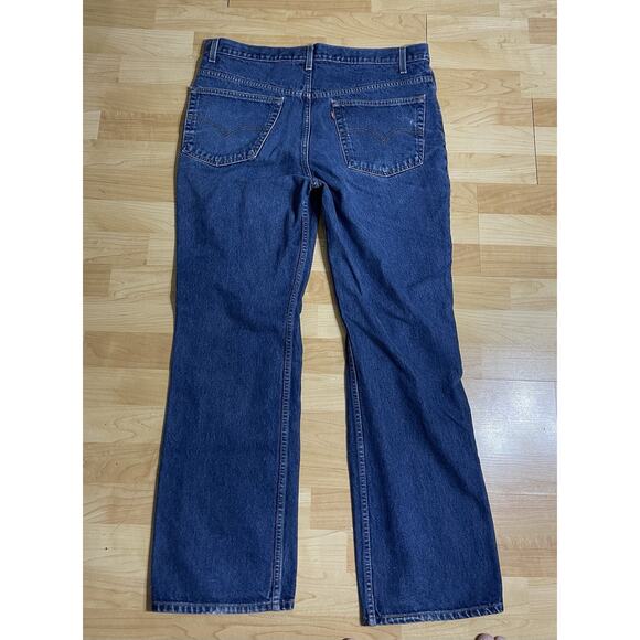 Vintage Levi's 517 Jeans Mens 40x32 Dark Wash Boot‎ Cut 90s Y2K Red Tag - Picture 2 of 8